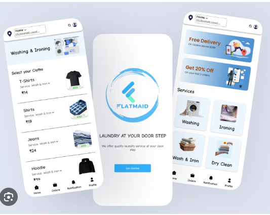 Laundry delivery management mobile app